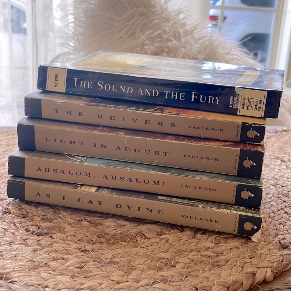 Set of 5 | William Faulkner | As I Lay Dying | Absalom, Absalom! | Light In Aug